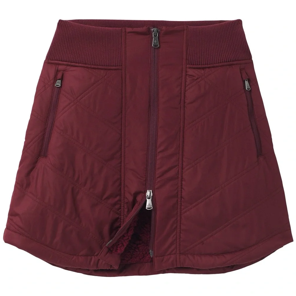 prAna Esla Full Zip Skirt Maroon Red NEW Medium - Picture 5 of 7